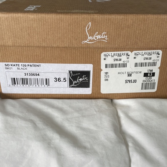 Christian Louboutin SO KATE black patent 120 - Picture 3 of 5